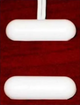 Surface Mount Pill Shape with Center White 10 Pack - TANE-PILL-WH Surface Mount Pill Shape with Center White 10 Pack - TANE-PILL-WH